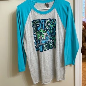 Tacky Jacks light weight 3/4 sleeve t shirt.